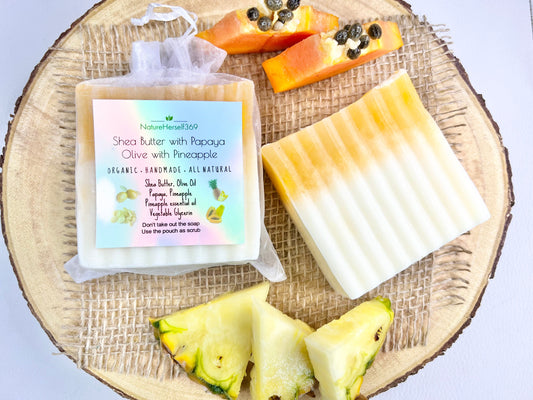 Fruit Soap Pineapple and Papaya NatureHerself369